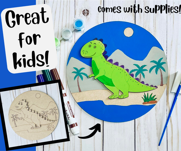 Dinosaur DIY Kids Sign Kit