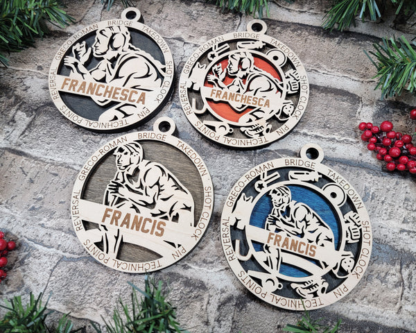 Personalized Ornaments - Wrestling
