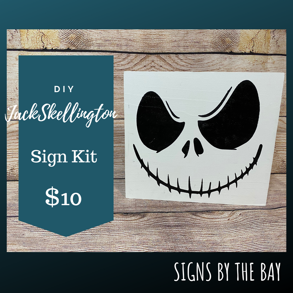 DIY Jack Skellington Sign Kit