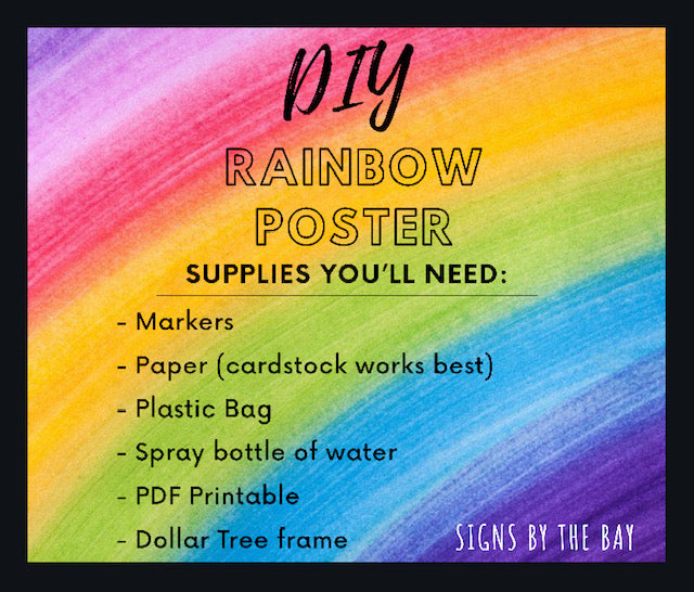 DIY Rainbow Poster