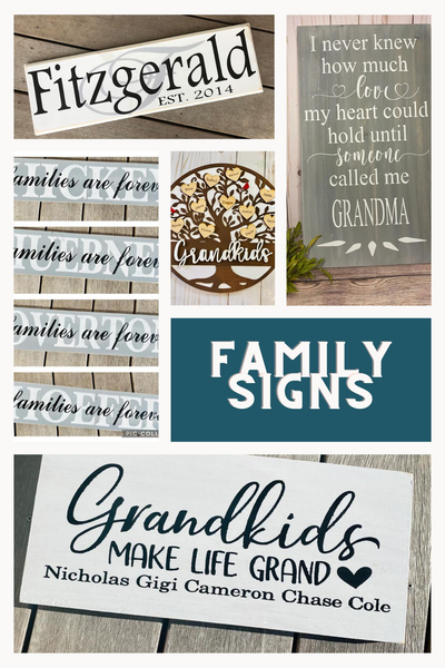 Personalized Family Signs for Your Home - Perfect for Housewarming and Wedding Gifts