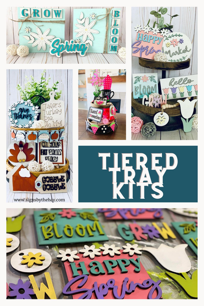Elevate Your Home Decor with Tiered Tray Sign Kits | Perfect for Housewarming Gifts