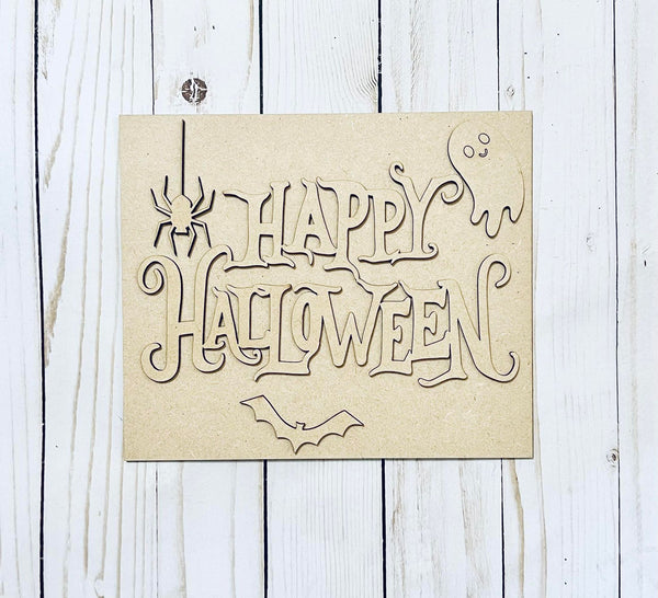 Happy Halloween DIY Kids Sign Kit