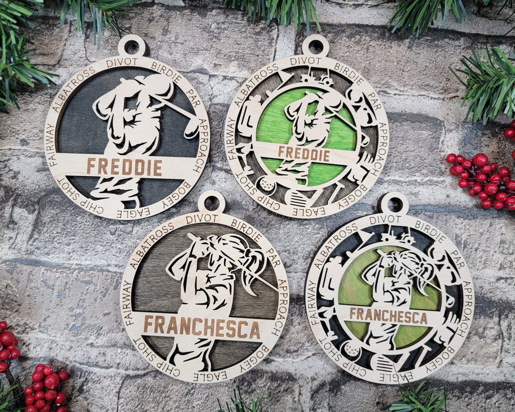 Personalized Ornaments - Golf