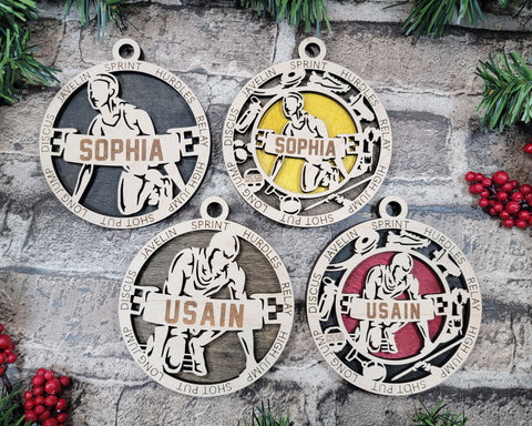 Personalized Ornaments - Track