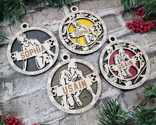 Personalized Ornaments - Track