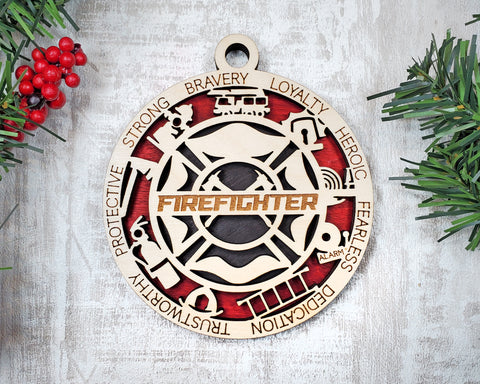 Personalized Ornaments - Firefighter
