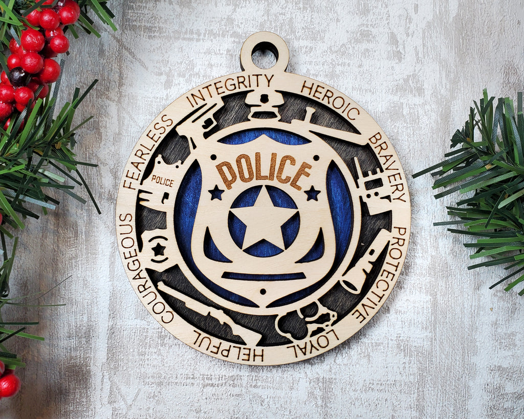 Personalized Ornaments - Police
