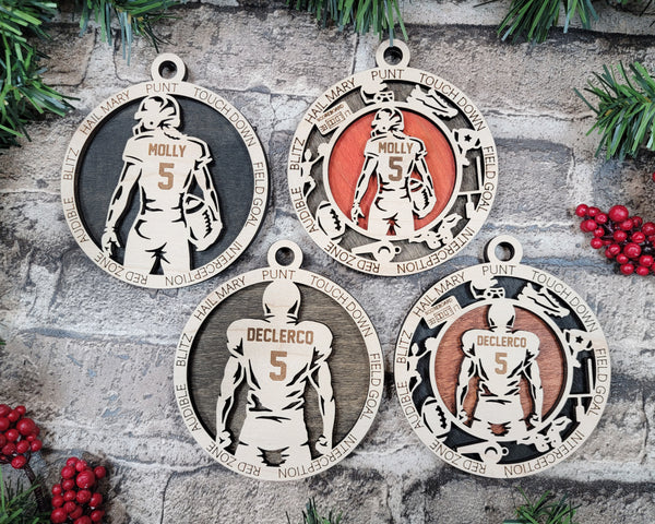 Personalized Ornaments - Football