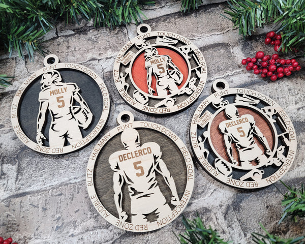 Personalized Ornaments - Football