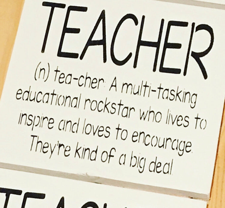Teacher Definition Sign