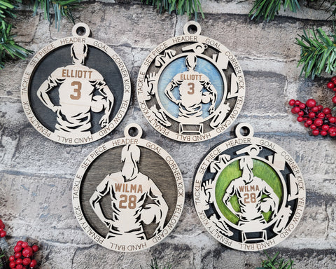 Personalized Ornaments - Soccer